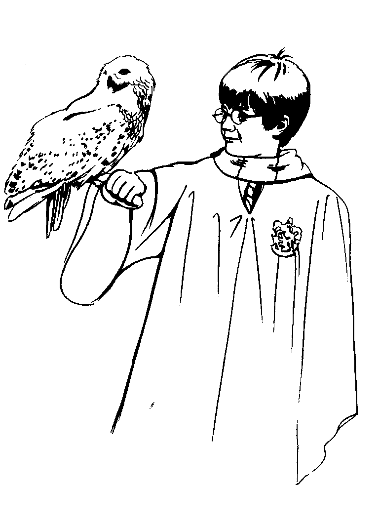 Print Harry Potter en de Steen der Wijzen kleurplaat